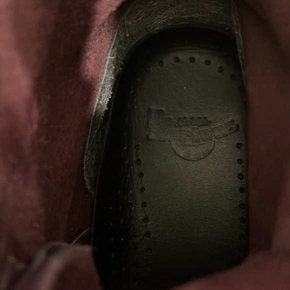 Dr.Martens Deep Purple Litter Flowers Leather Lace up   Boots Size 6 - Picture 4 of 15